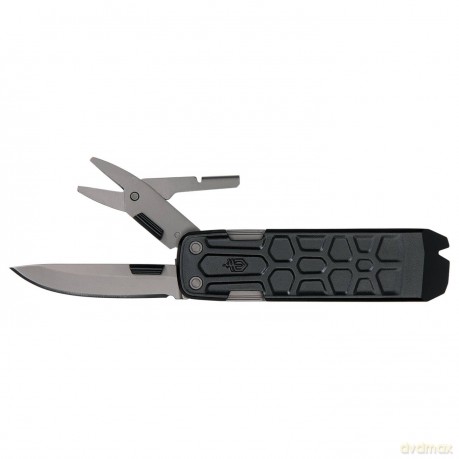 Gerber Multi-Tool with 7 Functions, Knife with Smooth Blade and Belt Clip, Lockdown Slim Pry, Cast Iron