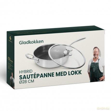 Gladkokken - Hybrid sautepan with lid - 28 - 28 cm