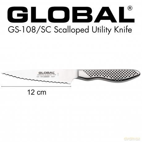 Global - GS-108/SC 12cm Utility Scalloped Blade