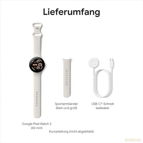 Google - Pixel Watch 3 45mm 4G Hazel