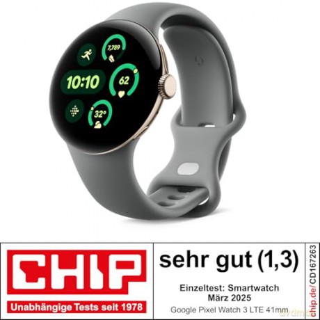 Google - Pixel Watch 3 45mm 4G Hazel