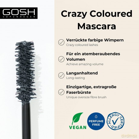 GOSH Copenhagen - Boombastic Crazy MascaraClassic Grey