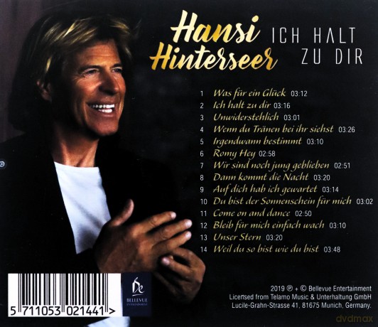 Hansi Hinterseer - Ich Halt Zu Dir [CD]