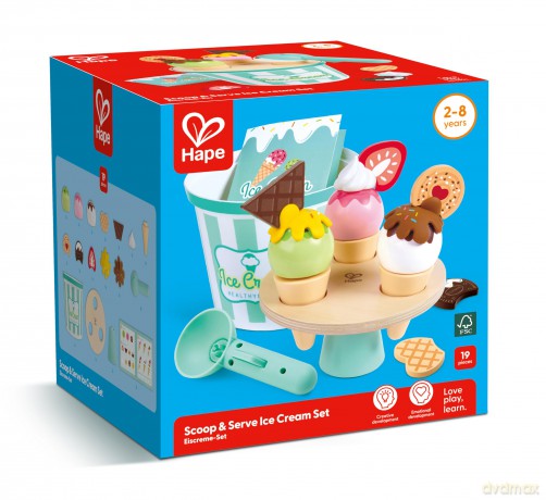 Hape - Ice Cream Bucket Playset - (87-3225)