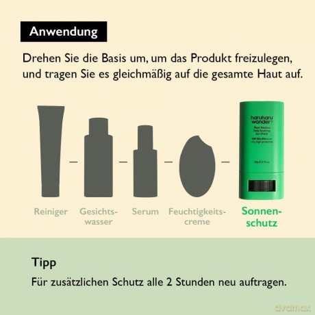 Haruharu Wonder - Black Bamboo Daily Soothing Sun Shield SPF50 PA++++ - Black - 20 g [KOMSETYKI]
