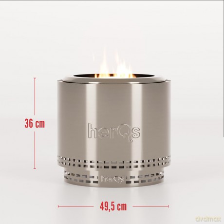 HerQs Smokeless FirePit - Blaze