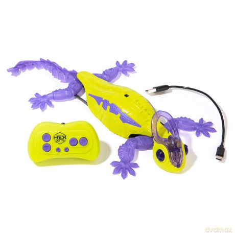 Hex Bots - Wall Crawler Chameleon, Green and purple