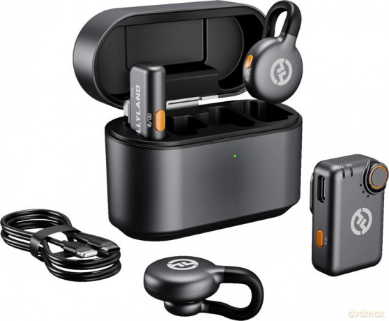 Hollyland - LARK M2S Combo Wireless Lavalier Microphone - Space Gray - Compact