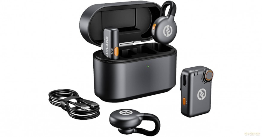 Hollyland - LARK M2S Combo Wireless Lavalier Microphone - Space Gray - Compact