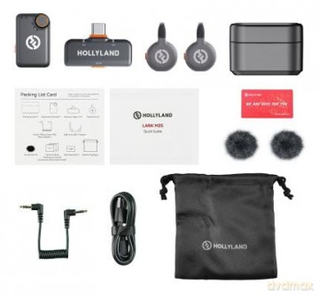 Mikrofon Hollyland - LARK M2S Mini Combo Wireless Lavalier Microphone - Space Gray
