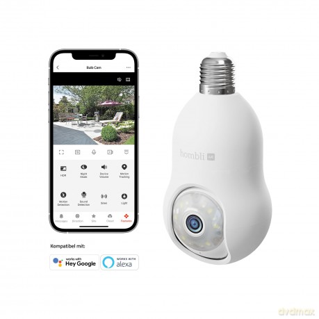 Hombli - Smart Bulb Cam 4K, White