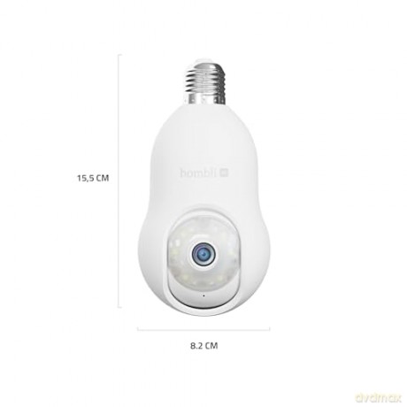 Hombli - Smart Bulb Cam 4K, White