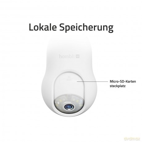 Hombli - Smart Bulb Cam 4K, White