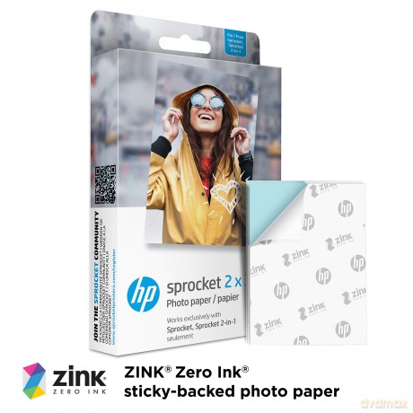 HP - Zink Paper Sprocket For Luna 2x3 - 50 Pack