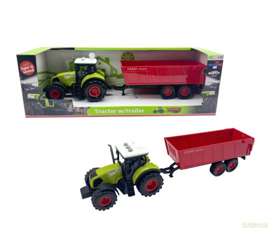 Impulse Toys - Tractor with trailer, light and sound 1:16
