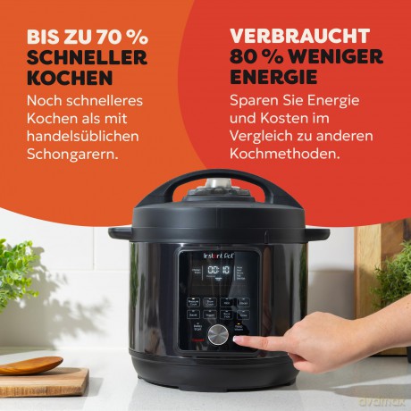 Instant - Pot Duo Plus Pressure & Slow Cooker w/Whisper Quiet 5.7L