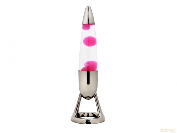 iTotal - Missile LED Lava Lamp with Color-changing Light - Pink - Diameter 10.7 cm x Height 36.5 cm