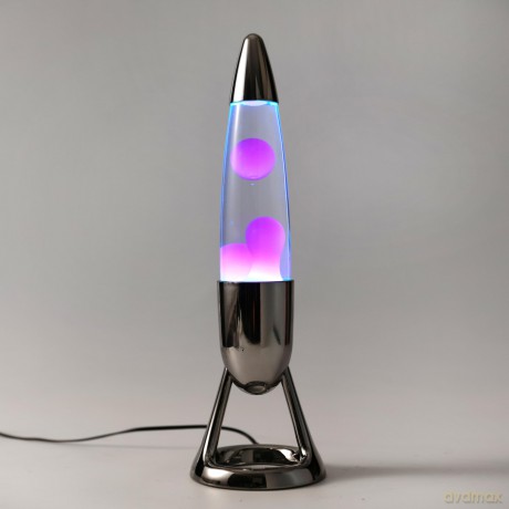 iTotal - Missile LED Lava Lamp with Color-changing Light - Pink - Diameter 10.7 cm x Height 36.5 cm