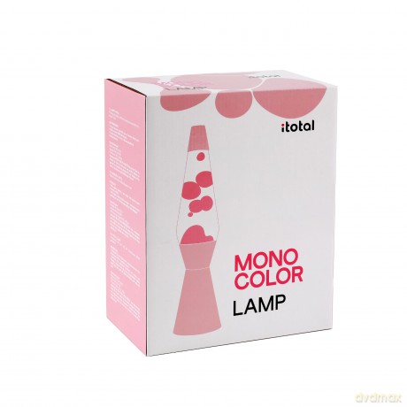 iTotal - Spaceship Lava Lamp - Pastel Pink - 40 cm