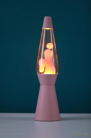 iTotal - Spaceship Lava Lamp - Pastel Pink - 40 cm