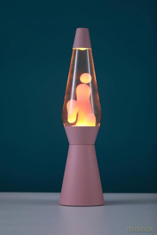iTotal - Spaceship Lava Lamp - Pastel Pink - 40 cm