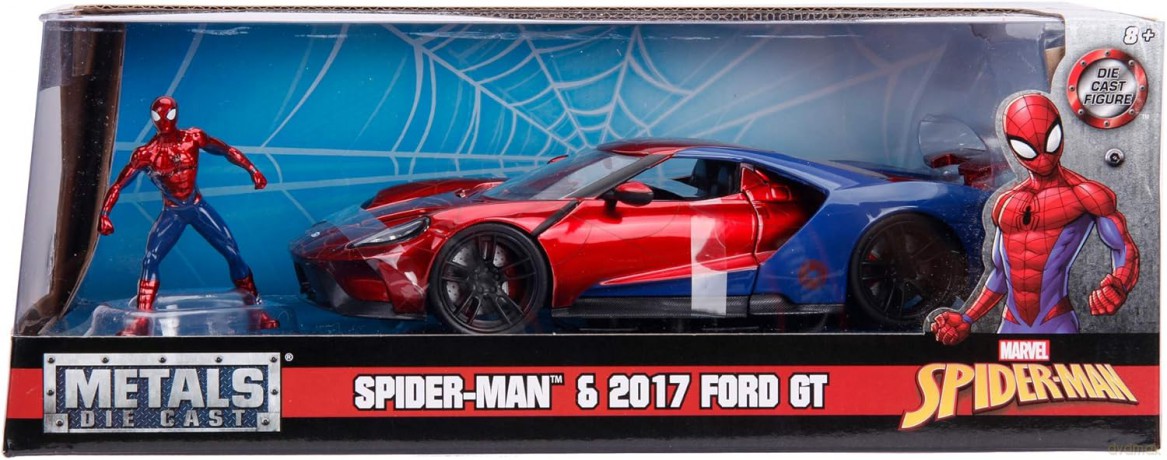 Jada - Marvel Spiderman 2017 Ford GT 1:24, 20cm (9399725314R00)