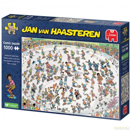 Jan van Haasteren - Riding the Skate Bowl (1000 pieces)