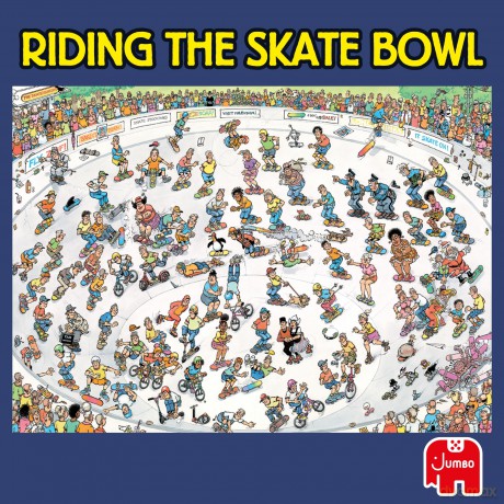 Jan van Haasteren - Riding the Skate Bowl (1000 pieces)