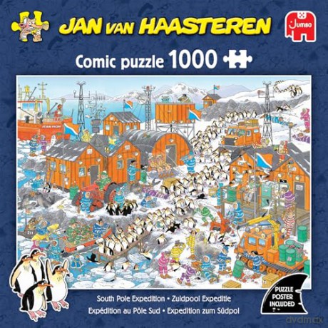 Jan van Haasteren - South Pole Expedition (1000 pieces)