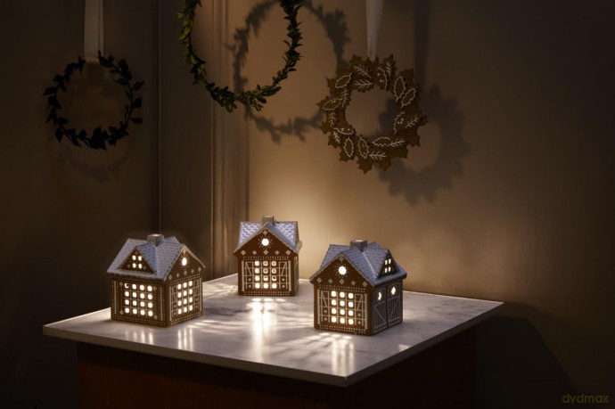 K¤hler - Gingerbread Light House Christmas Stable - H11.5 cm