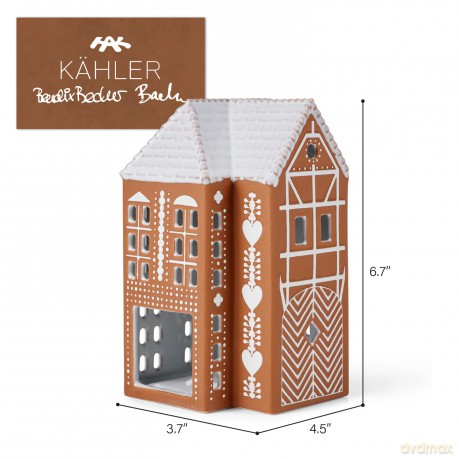 K¤hler - Large Gingerbread Light House - 17 cm