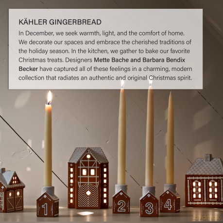 K¤hler - Large Gingerbread Light House - 17 cm