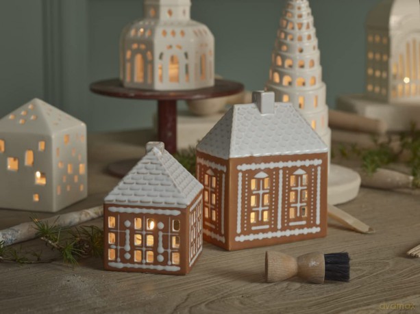 K¤hler - Small Gingerbread Light House - 12 cm