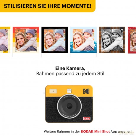 Kodak - Mini Shot 3 Retro 4Pass Digital Camera, C300RY