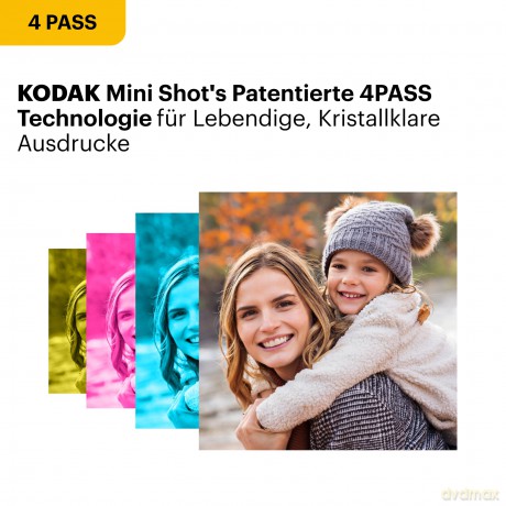 Kodak - Mini Shot 3 Retro 4Pass Digital Camera, C300RY