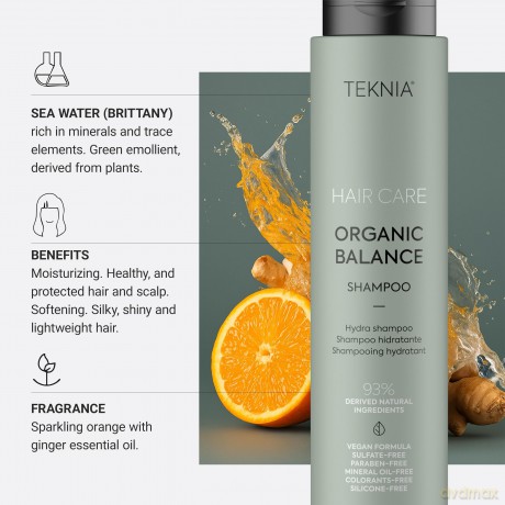 LakmŠ - Teknia Organic Balance Shampoo 300 ml