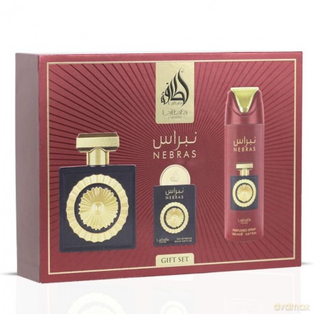Lattafa - Nebras EDP 100 ml + EDP 20 ml + Deospray 200 ml - Giftset