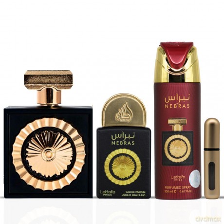 Lattafa - Nebras EDP 100 ml + EDP 20 ml + Deospray 200 ml - Giftset