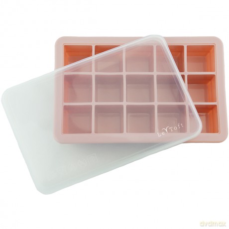 Le Toft - Baby Food Freezer Cubes - Smokey Rose - 15 compartments, each up to 20 ml