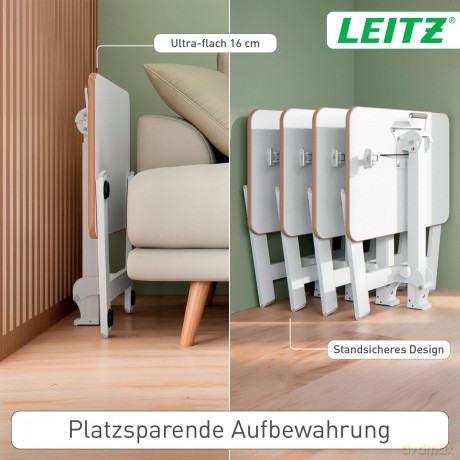 LEITZ - Sit/standing desk Ergo Small foldable white