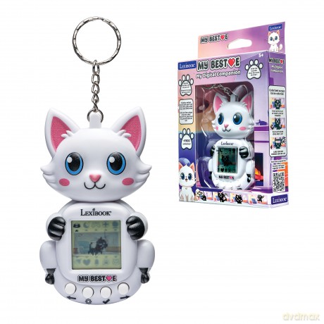 Lexibook - My Best-E 2 Cats console with LCD screen and keychain attachment (JLMBCAT)
