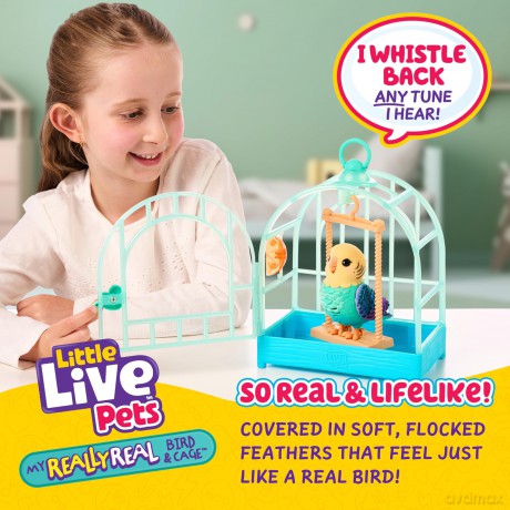 Little Live Pets - My Really Real Bird & Cage Indie (26691)
