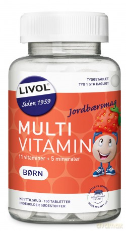 Livol - Livol Multivitamin Brn Jordbr 150 Stk