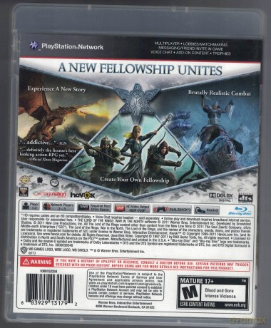 Lord of the Rings: War in the North [GRA PS3]