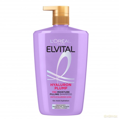 L'Oreal - L'Oreal Paris Elvital Hyaluron Plump Shampoo for dehydrated hair - 1000 ml