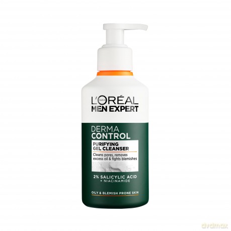 L'Oreal Professionnel - Men Expert Derma Control Purifying Gel Cleanser for sensitive skin - 260 ml [KOMSETYKI]