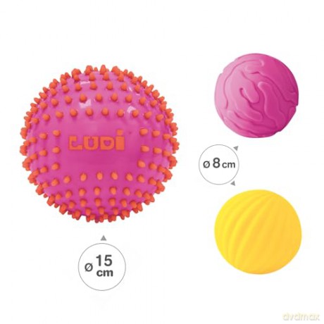 Ludi - Sensory ball set - pink - LU30022