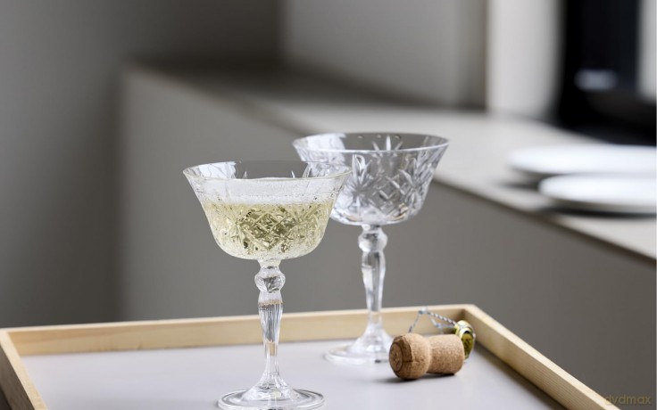 Lyngby Glas - Crystal Melodia Champagne Coupes - 26 cl - Set of 4