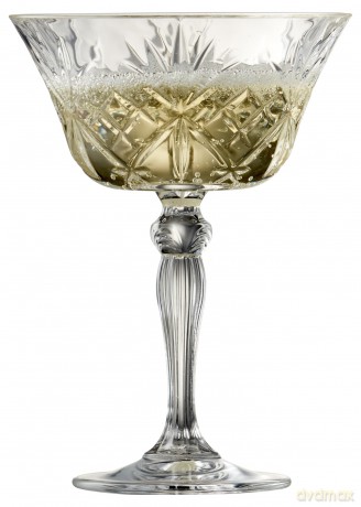 Lyngby Glas - Crystal Melodia Champagne Coupes - 26 cl - Set of 4