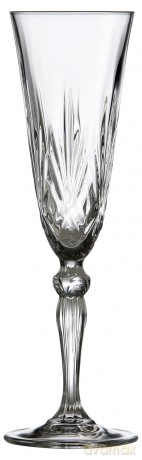 Lyngby Glas - Crystal Melodia Champagne Glass - 16 cl - Set of 4